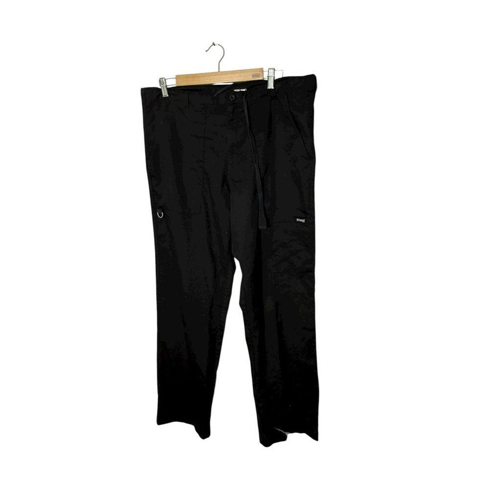 Grey's Anatomy Men's 6-Pocket Utility Drawstring Scrub Pants medium black‎